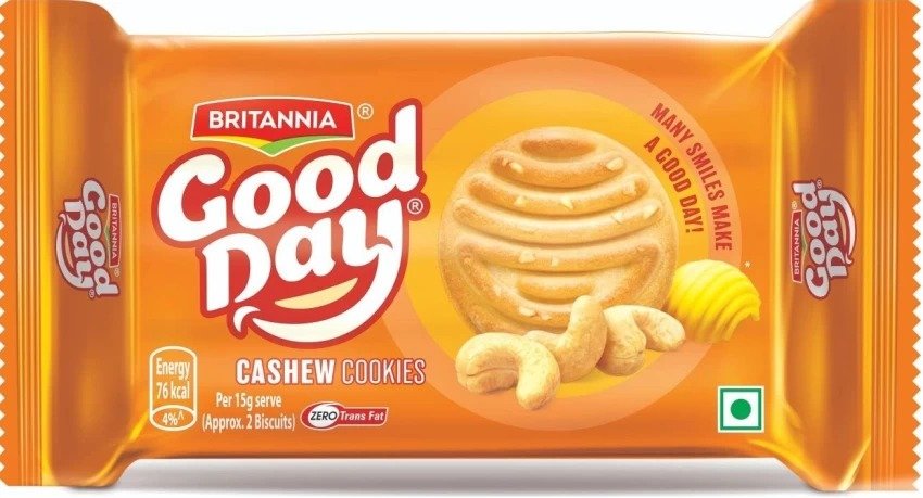 BRITANNIA GOODDAY CASHEW ALMOND BISCUIT 200G