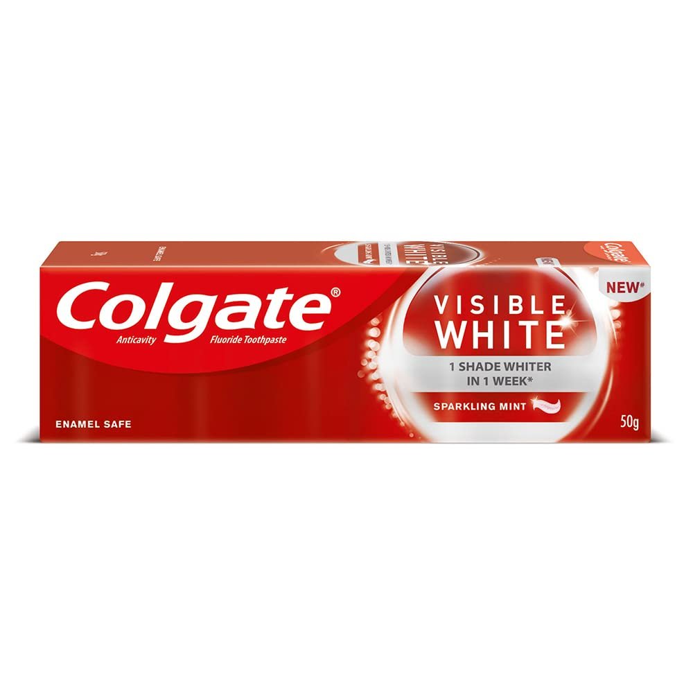COLGATE VISIBLE WHITE TOOTHPASTE 50GM