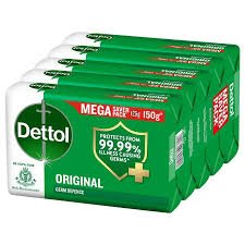 DETTOL ORIGINAL SOAP SET 600GM 4PCS SET