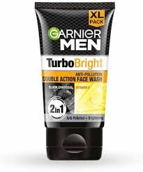 GARNIER MEN TURBO BRIGHT FACE WASH CHARCOAL 100GM