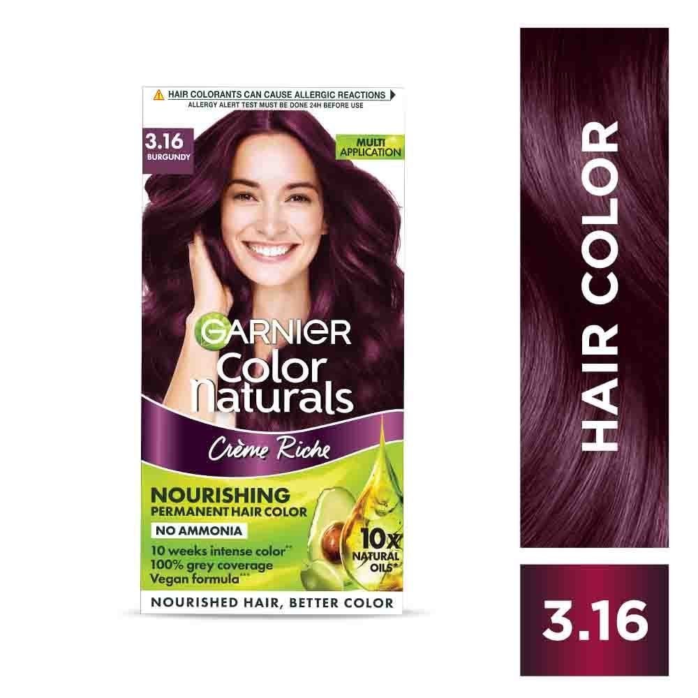 GARNIER HAIR COLOUR BURGUNDY 3.16  35ML+30G