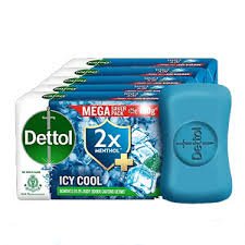 DETTOL ICY COOL SOAP SET 5PCS 500GM