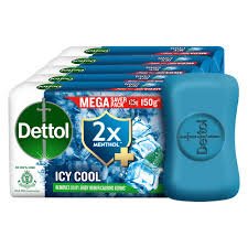 DETTOL ICY COOL SOAP SET 4PCS 600GM