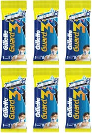 GILLETTE GUARD 3 BLACE 6P