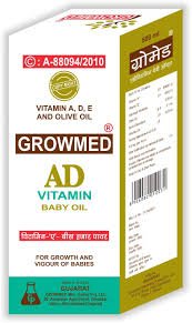 GROWMED AD BABY OIL 500ML