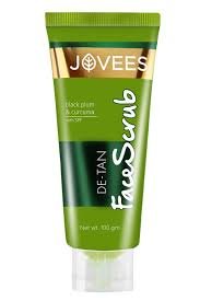 JOVEES DE-TAN FACE SCRUB BLACK PLUM  CURCUMA 100GM