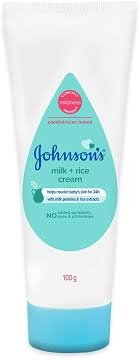 JOHNSONS MILK  RICE BABY CREAM 100GM