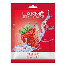 LAKME BLUSH  GLOW SHEET FACE MASK STRAWBERRY BLAST