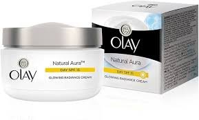 OLAY NATURAL AURA DAY  CREAM SPF 15 50G