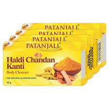 PATANJAI HALDI CHANDAN KANTI SOAP SET 450GM