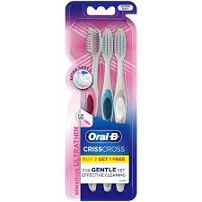 ORAL-B CRISSCROSS TOOTHBRUSH 2+1