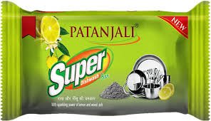 PATANJALI SUPER DISH WASH  BAR  SOAP 145G
