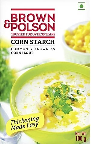 BROWN POLSON  CORN STARCH CORNFLOUR 100GM