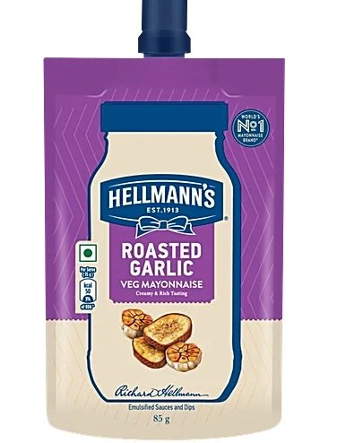HELLMANNS ROASTED GARLIC MAYONNAISE 85G