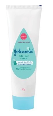 JOHNSONS MILK RICE BABY CREAM 50G