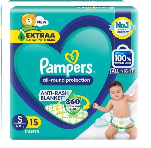 PAMPERS BABY PANT SIZE S 15 PCS