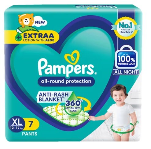 PAMPERS SIZE XL  6 PANTS