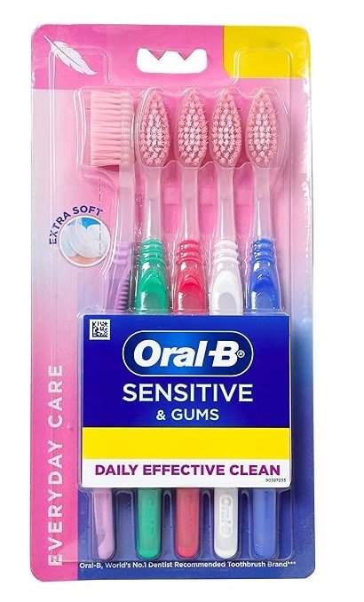 ORAL B SENSITIVE GUMS  TOOTHBRUSH 5PCS