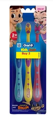 ORAL B KIDS CHHOTA BHEEM TOOTHBRUSH 3PCS