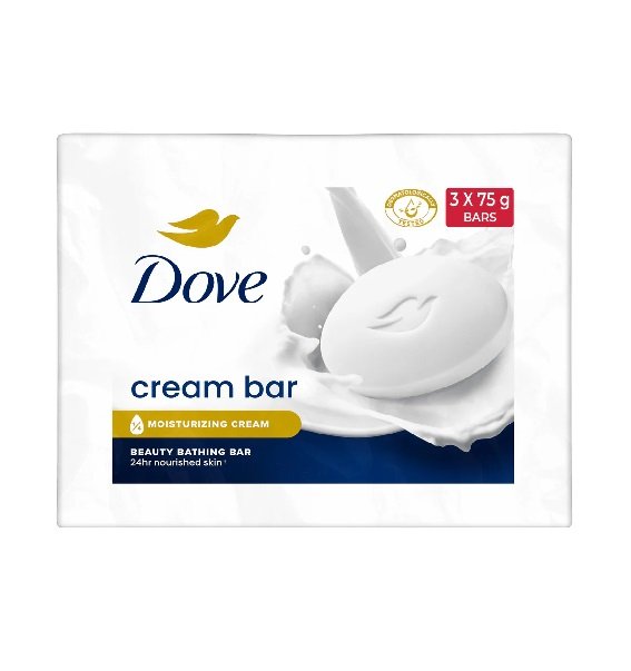 DOVE CREAM BAR SOAP 75G 3PCS
