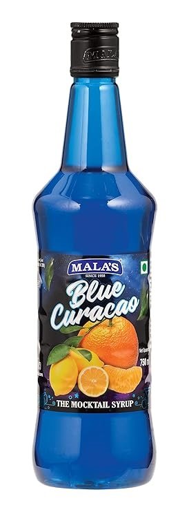 MALAS BLUE CURACAO MOCKTAIL SYRUP 750ML
