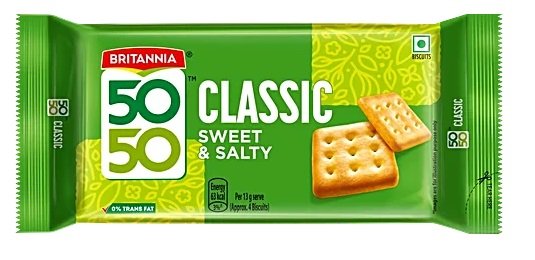 BRITANIA 50 50 SWEET SALTY BISCUIT 200GM