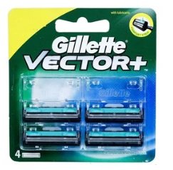 GILLETTE VECTOR PLUS  CARTRIDGES  4 PCS