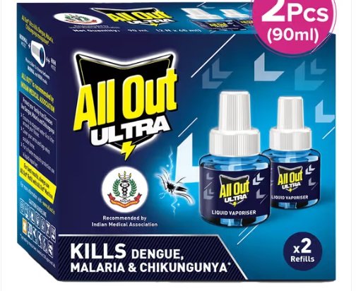 ALL OUT ULTRA KILLS 2 REFILLS LIQUID 90ML