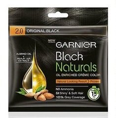 GARNIER BLACK NATURALS HAIR COLOR ORIGINAL BLACK 2.0 20ML + 20G