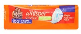 WHISPER CHOICE REGULAR PADS 6 UNIT