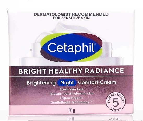 CETAPHIL BRIGHT HEALTHY RADIANCE NIGHT COMFORT CREAM 50GM