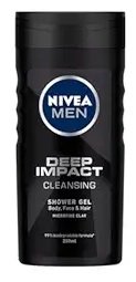 NIVEA MEN DEEP IMPACT CLEANSING SHOWER GEL 250ML