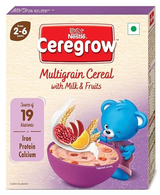 CEREGROW MULTIGRAIN CEREAL WITH MILK FRUITS 2-6 MONTHS 300GM