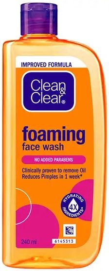 CLEAN CLEAR FOAMING FACE WASH 240ML