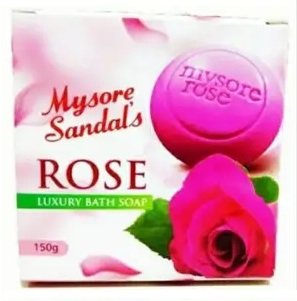 MYSORE SANDALS ROSE BATH SOAP 150GM