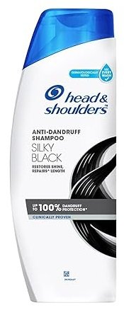 HEAD AND SHOULDERS ANTI DANDRUFF SILKY BLACK  SHAMPOO 340ML