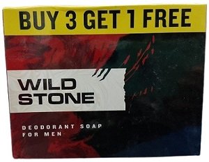 WILD STONE DEODORANT SOAP FOR MEN 300GM 4 UNIT