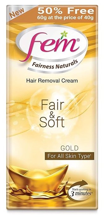 FEM HAIR REMOVAL CREAM FAIR AND SOFT GOLD 60GM