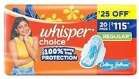 WHISPER CHOICE REGULAR PADS UNIT 20