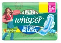 WHISPER NO GAP NO LEAKS XL+ PADS UNIT 30