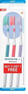 SENSODYNE MULTICARE SOFT TOOTHBRUSH UNIT 3