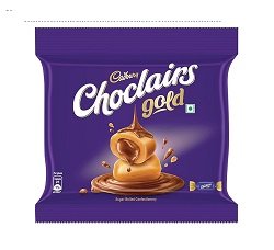 CADBURY CHOCLAIRS GOLD CANDY 25 PIECES 130GM
