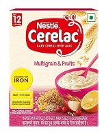 NESTLE CERELAC MULTIGRAIN AND FRUIT 12-24 MONTH 300GM