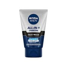 NIVEA MEN ALL IN 1 CHARCOAL FACEWASH 100GM