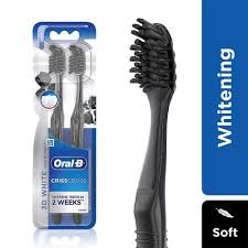 ORAL B CRISSCROSS CHARCOAL TOOTHBRUSH 2PCS