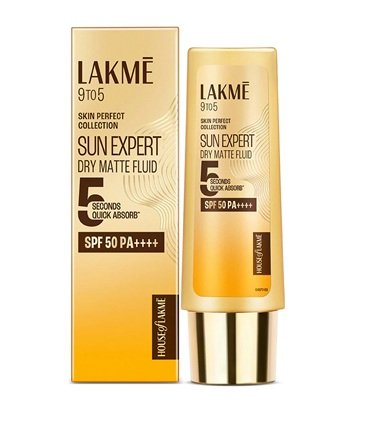 LAKME 9TO5 SUN EXPERT DRY MATTE FLUID SPF50 PA++++ 50ML