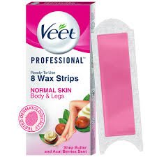 VEET SHEA BUTTER BODY WAX STRIPS 8PCS