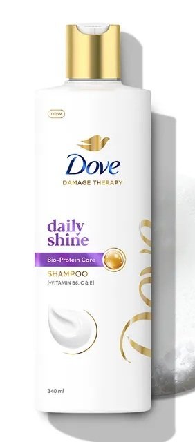 DOVE DAILY SHINE SHAMPOO 340ML