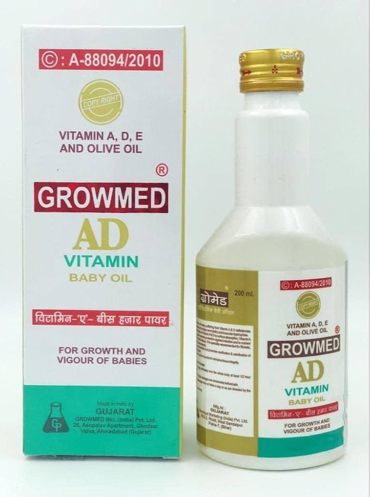 GROWMED AD VITAMIN BABY OIL