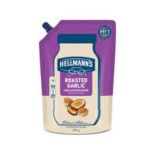 HELLMANNS ROASTED GARLIC VEG MAYONNAISE 300GM